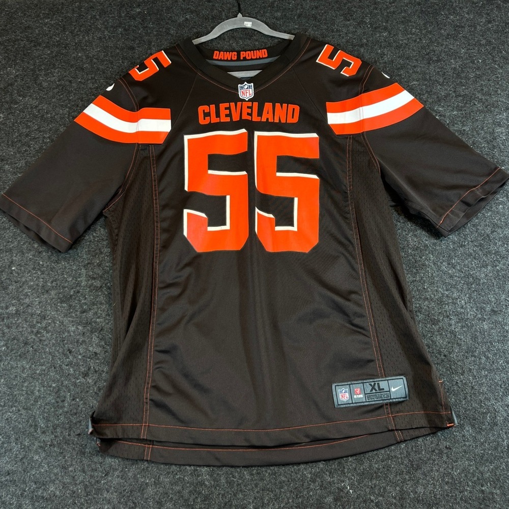 Cleveland Browns Danny Shelton 55 NFL Jersey Brown Mens XL 679276-239 Nike